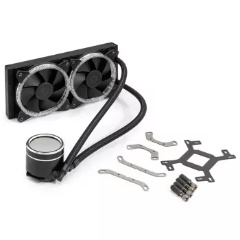 Kõik-ühes vedelikjahutus BitsPower Cyclops 240 — Must/Hõbedane, 240 mm radiaator