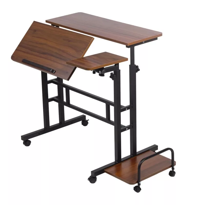 Macleani mobiilne sülearvutilaud, must, 80x60 cm, max 50 kg, reg. kõrgus 67–115 cm, MC-124 B