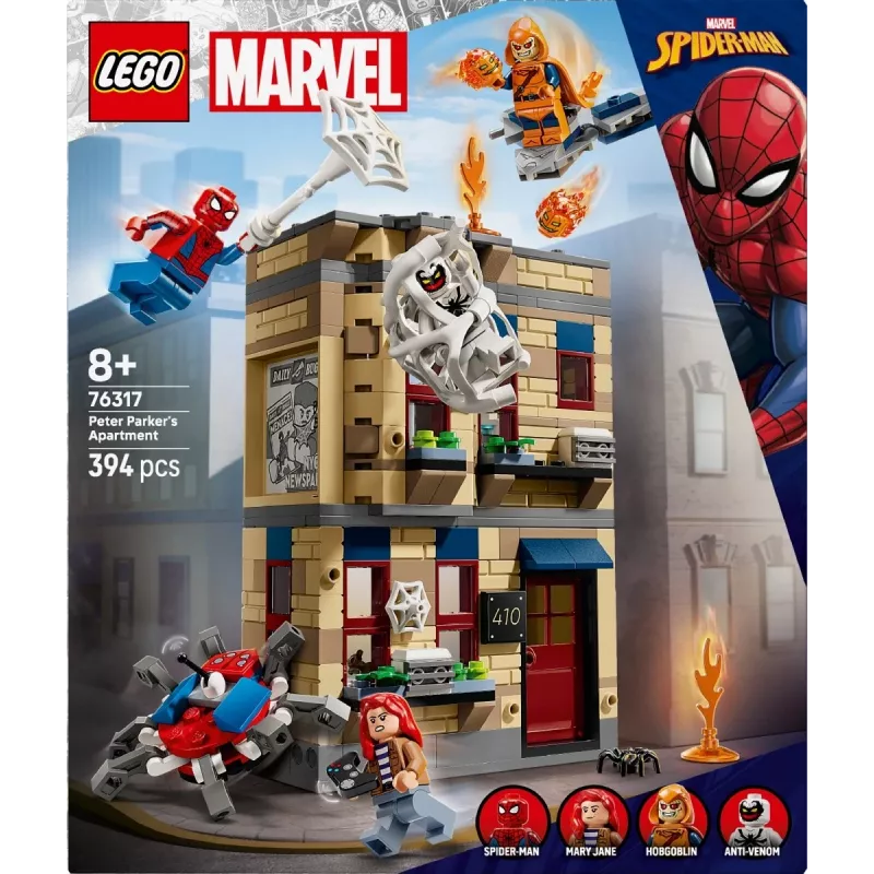LEGO Marvel komplekt 76317 Peeter Parkeri korter Ämblikmehe minifiguuriga