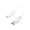 USB-kaabel LogiLink CU0174 USB 3.2 Gen 1 1m USB A USB C valge