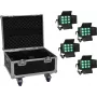 LED-valgustikomplekt EUROLITE CLS-9 QCL RGB/WW 9x7W — 9 valgustit, RGB + soe valge