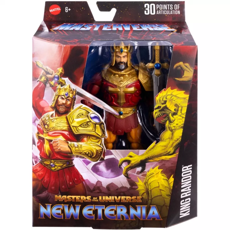 Action figure MATTEL Masterverse King Randor JBP79 — kogumisväärne poseeritav figuur
