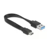 DELOCK USB 3.2 Gen 1 (3.1 Gen 1) 4-pordiline jaotur Type-A + USB-C hostiga (5000 Mbit/s) must/läbipaistev