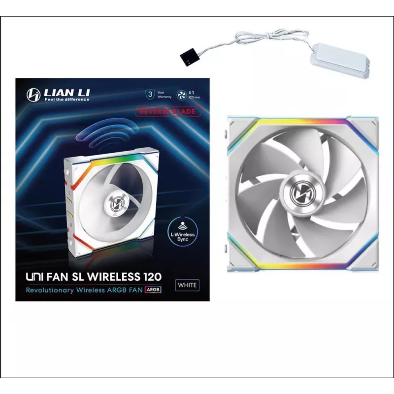 Ventilaator Lian Li UNI FAN SL Wireless 120 12 cm valge 31 dB 64 cfm