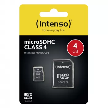 Intenso mälukaart 4 GB MicroSDHC Class 4 3403450