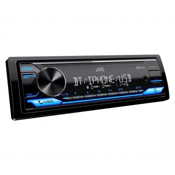 Autoradio JVC KDX-382BT Bluetoothi ja USB-ga — ühe DIN-i, AUX-sisend, FM-tuuner
