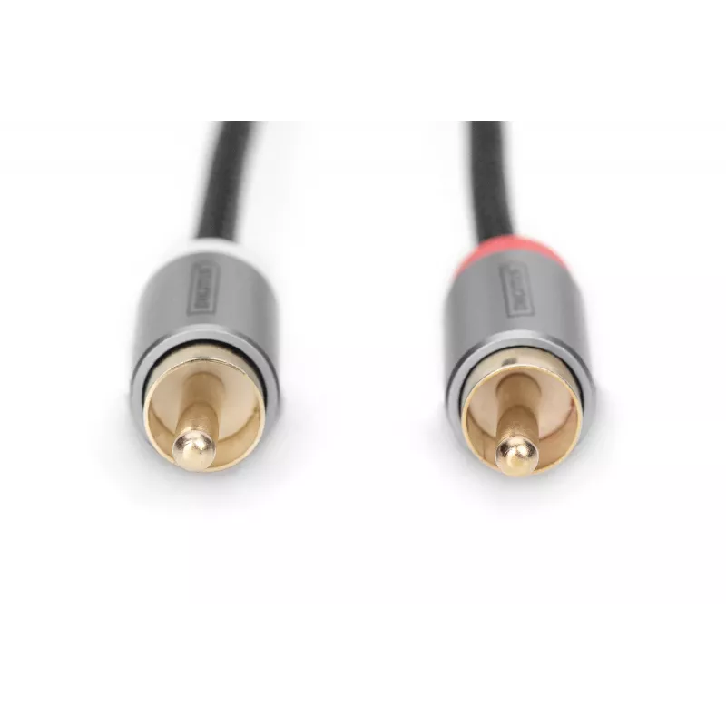 Digitus | Stereopesa 3,5 mm kuni 2 RCA-pistiku jagaja Y, M kuni M | DB-510330-018-S | 3,5 mm stereo | 2x RCA-pistik