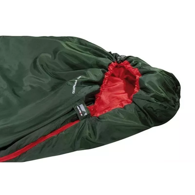 High Peak Lite Pak 1200 Muumiakujuline magamiskott Polüester Roheline, Punane 23263
