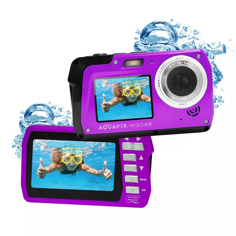 Kompaktne veekindel kaamera EASYPIX Aquapix W3048‑V 12MP, 4x digitaalse suumiga