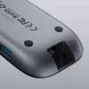 Sülearvuti dokkimisjaam AUKEY CB-C71 — 3× USB-C (USB 3.2 Gen1), HDMI, RJ‑45, MicroSD, USB PD 100W, 0,15 m kaabel, must