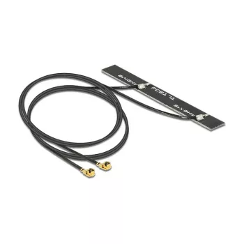 DELOCK antenn kahekordne Wi-Fi MHF/ja FL-LP-068 ühilduv pistik 802.11 ac/a/h/b/g/n 5 dBi 2x500mm PCB sisemine