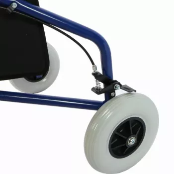 Kolmratastega rulaator REHA FUND RF-611 Barcelona, terasraam, kokkupandav, reguleeritav kõrgus 82–97 cm, maksimaalne kandevõime 110 kg, lukustatavad rattad, korv