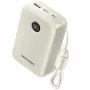Akupank Vention 20000mAh 22,5W — 2× USB‑C, 1× USB‑A, beež