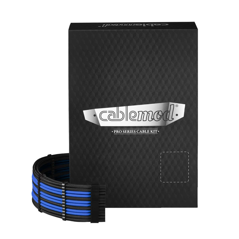 CableMod RT-Series PRO ModMesh 12VHPWR Dual kaabli komplekt ASUS/Seasonic jaoks - must/sinine