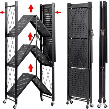 Top e shop riiul FS004 aiatööriistadele — eraldiseisev tsingitud teras, 720×340×1270 mm, 50 kg kandevõime