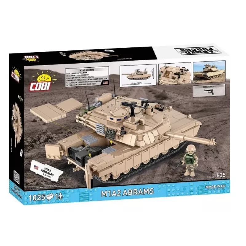 Ehituskomplekt Cobi M1A2 Abrams 1025 tükki mudel COBI-2632