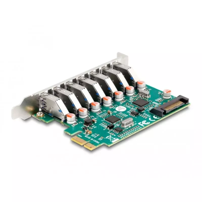 DeLOCK PCI Express x1 kaart 7 välisele USB 5 Gbps Type-A emasliidesele