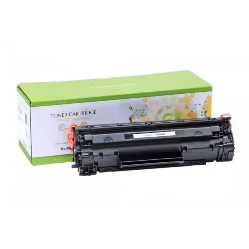 Ühilduv Static-Control Hewlett-Packard CF283X / Canon CRG-737, must, 2200 lk