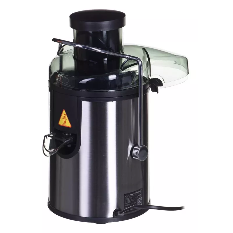 Mahlapress ESPERANZA EKJ002 — 500 W, 0,45 L mahlanõu, 1,5 L viljalihamahuti, roostevaba teras/must
