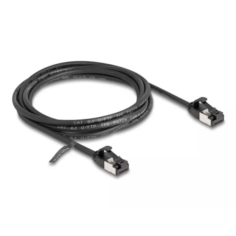 DeLOCK RJ45 kaabel pistik pistikusse Cat.8.1 2 m must