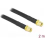 Antennikaabel DeLOCK SMA-pistik – SMA-pistik LMR/CFD300 2 m