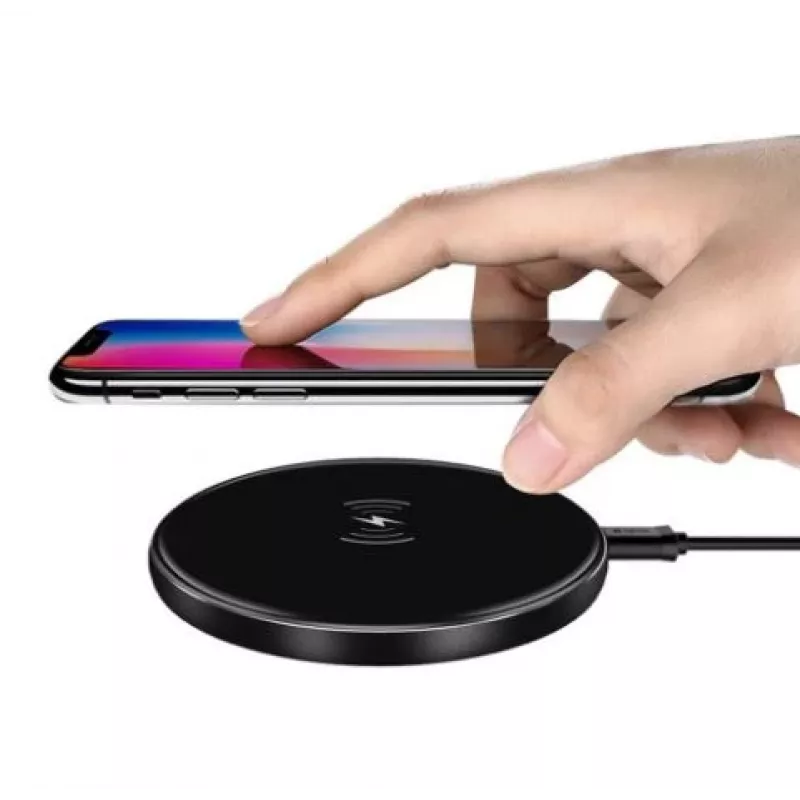Wireless charger Devia Aurora Series Ultra-õhuke V2 10W — Must