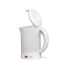 Elektriline veekeetja LAFE LAFCZA45865, roostevaba teras, 0,6 L, 600 W, helehall, hingedega lukustatav kaas
