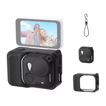 Silikoonist kaitseümbris Puluz Insta360 Go Ultra jaoks (must)