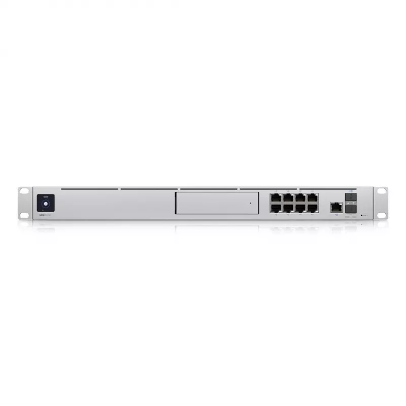 Gateway UBIQUITI Dream Machine Special Edition — riiul 1U, 8x RJ-45 LAN, PoE, 1,7 GHz protsessor, 4 GB DDR4, 16 GB välkmälu, 3,3 cm puuteekraan