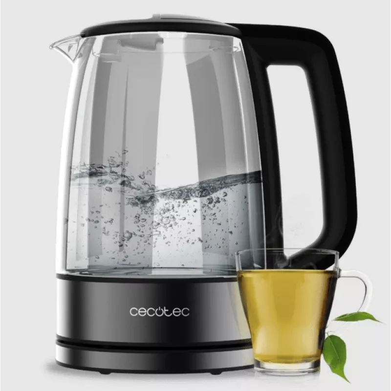 Cecotec veekeetja | ThermoSense 340 Clear | Elektriline | 2200 W | 1,7 L | Klaas | 360° pöörlev alus | Läbipaistev
