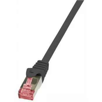 Logilink PrimeLine - paigakaabel - RJ-45 (M) - RJ-45 (M) - 1 m - SFTP, PiMF - CAT 6 - sile, halogeenivaba - Must (CQ2033S)