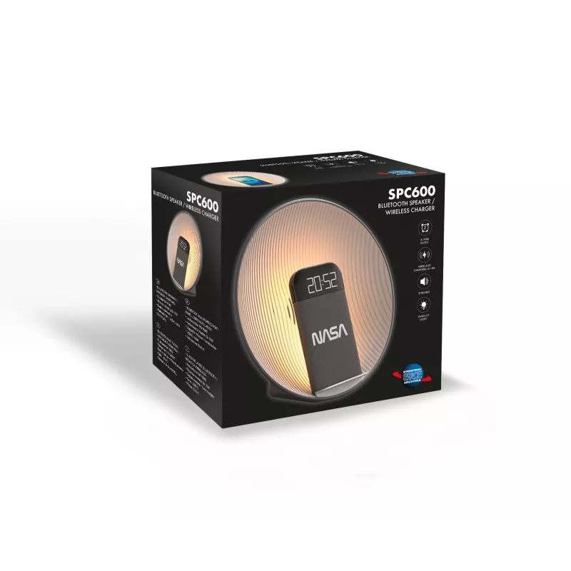 NASA SPC600 Bluetooth-kõlar/äratuskell/juhtmevaba laadija
