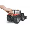Mängutraktor BRUDER Massey Ferguson 7624 esilaaduriga, punane, alates 3. eluaastast