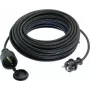 Pikenduskaabel AS Schwabe 60310 — 10 m, must, toitekaabel