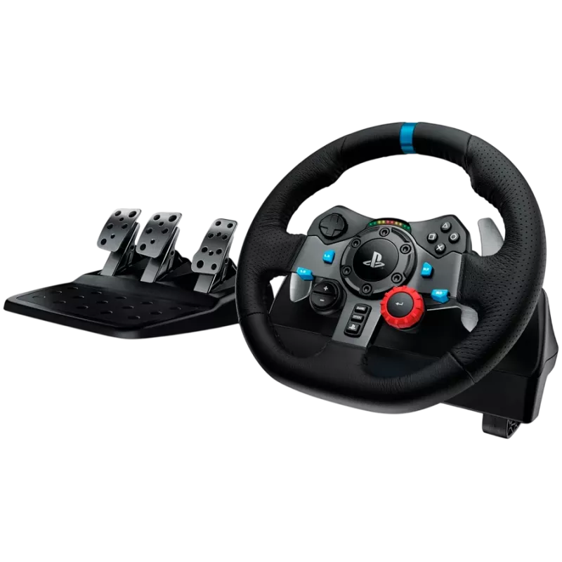 LOGITECH G29 EU + G435 Must mängukontroller Alumiinium Must USB rool + pedaalid + kõrvaklapid PC