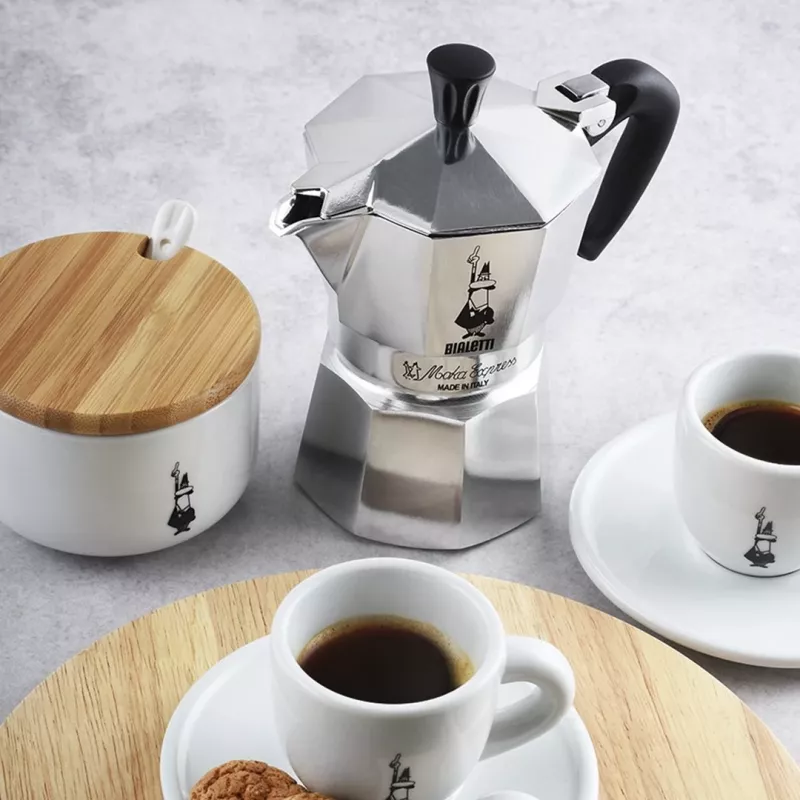 Bialetti Moka Express Moka pot 0.06 L Alumiinium, Must