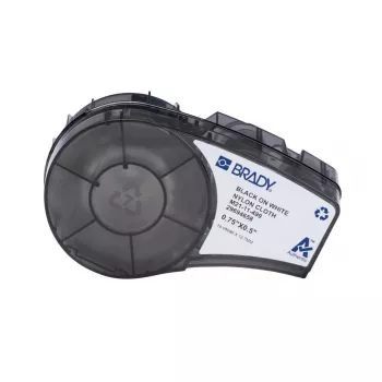 Brady, M21-11-499, Nylongewebe, must-valge, 19,05 x 12,70 mm, püsiv (140 tk) (152090)