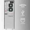 Qoltec 52284 Katkematu toiteallikas UPS | 10kVA | 10000W | Võimsustegur 1.0 | LCD | EPO | USB | Online