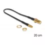 Koaksiaalkaabel DeLOCK 88484 RG-174 0,2 m SMA TS-9 Must