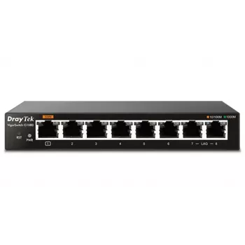 Haldamata L2 Gigabit Etherneti kommutaator Draytek VigorSwitch G1080 Must