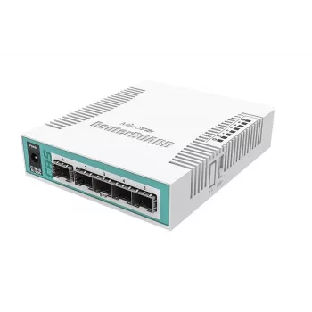 Mikrotik CRS106-1C-5S võrgukommutaator Gigabit Ethernet (10/100/1000) Power over Ethernet (PoE) valge