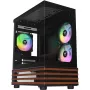 PC Micro Tower Thermaltake View 170 WS ARGB — Mikrokorpus, must, toetab PS2 toiteplokki, 2x 120 mm külje- + 1x 120 mm tagaventilaator, 2,5/3,5-tolline HDD