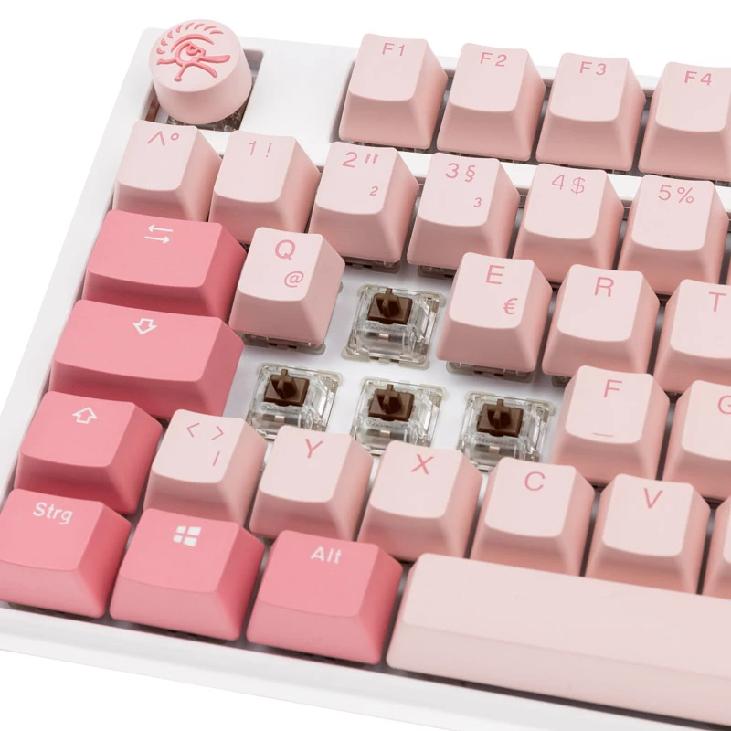 Ducky One 3 TKL klaviatuur Mängur USB QWERTZ Saksa Roosa