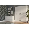 Topeshop ROMANA 160 BIEL KPLB bedroom wardrobe/closet 11 shelves 4 uks(s) valge