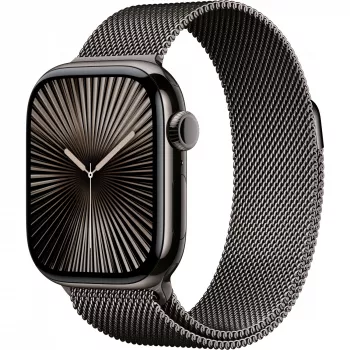APPLE Watch Series 10 GPS + Cellular 42 mm kiltkivist titaanist korpus kiltkivist Milano aasaga