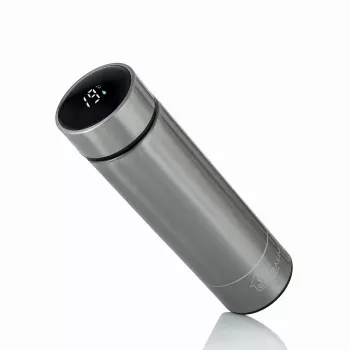 Extralink Smart Travel Mug Silver, termokruus LED-ekraaniga
