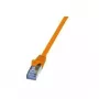 Võrgukaabel LogiLink 1 m RJ-45 Cat6A oranž S/FTP