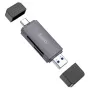 Kaardilugeja HOCO HB45 2-pesa SD/TF USB-A ja USB-C ühendustega