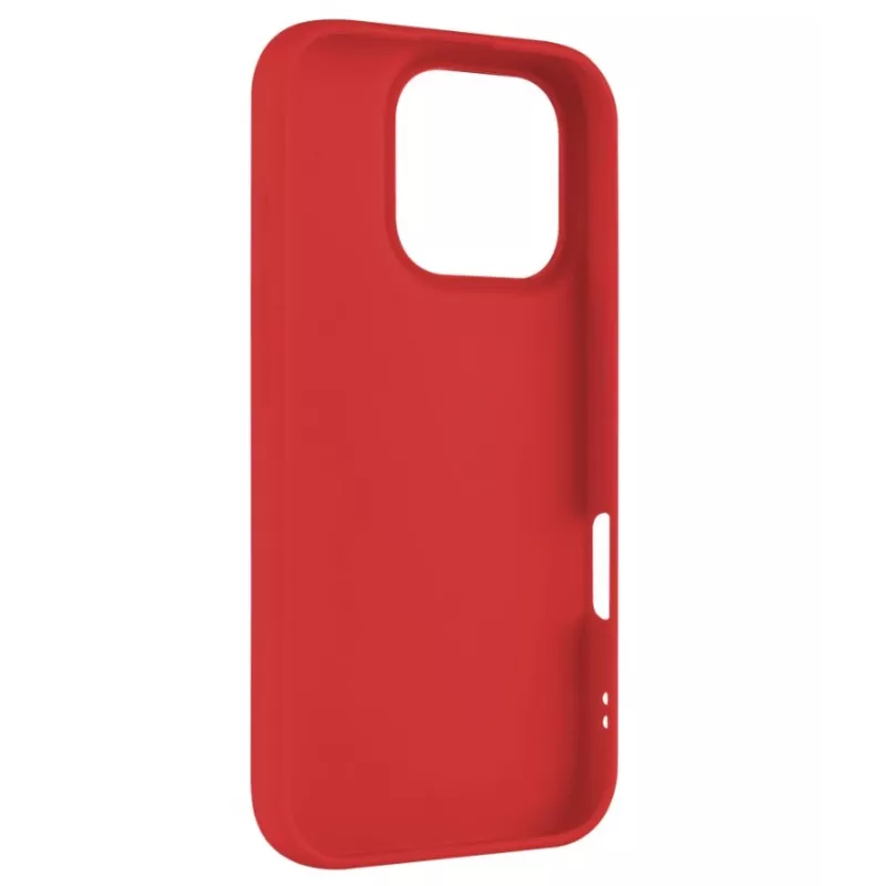 Tagakaas FIXED Apple iPhone 16 Pro, kummeeritud viimistlus, punane