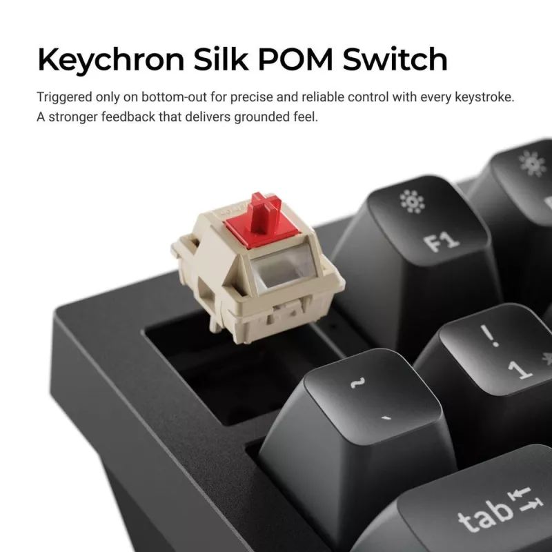 Mehaaniline klaviatuur Keychron Q3 Ultra 8K — 80% QWERTY, juhtmega ja Bluetooth, RGB, must